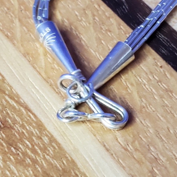 Liquid Silver Onyx Beads Necklace Sterling 18" - Picture 12 of 16